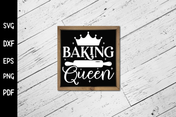 Baking Queen SVG for Crafts and Graphics