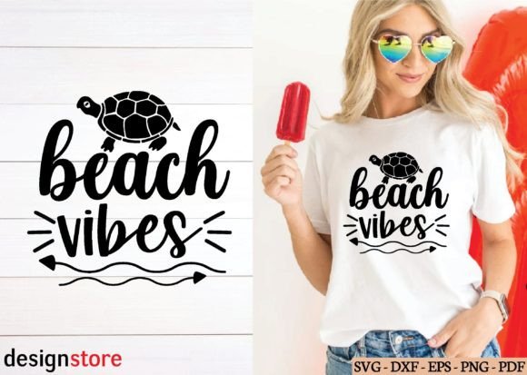 Beach Vibes Svg: A Graphic Design Asset for Coastal Branding