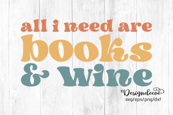Book and Wine Lover SVG for Crafts