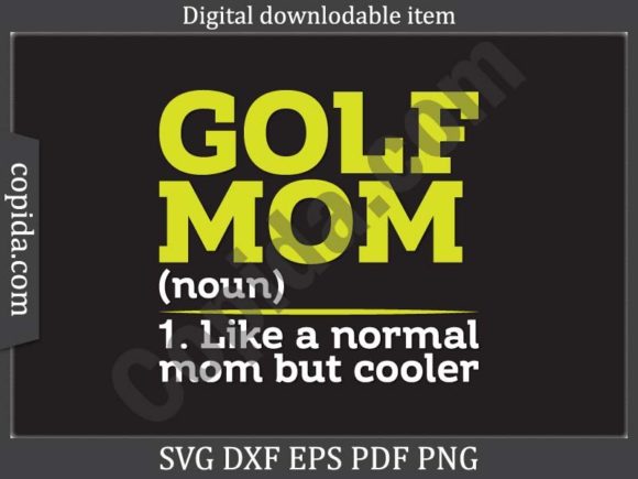 Golf Mom Funny Definition Svg Cut File