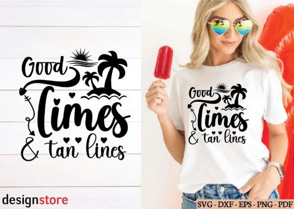 Good Times Tan Lines Svg: A Graphic Design Asset for Local Business Branding