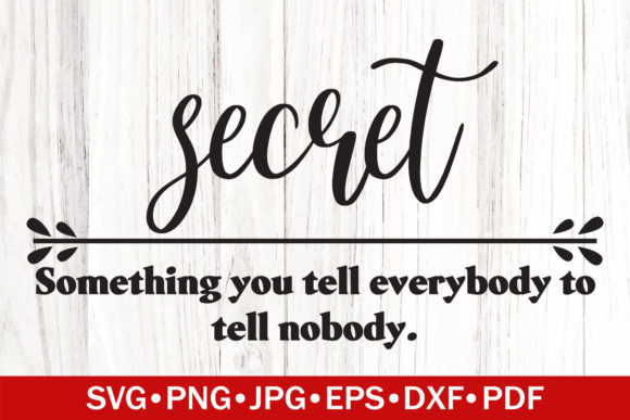 Secret Funny Definition SVG: A Graphic for Playful Branding